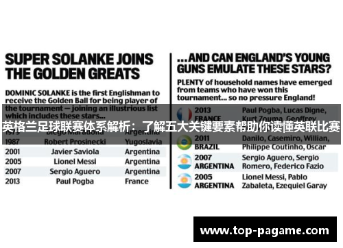 英格兰足球联赛体系解析：了解五大关键要素帮助你读懂英联比赛